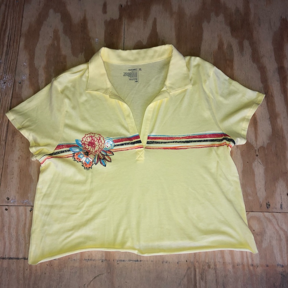Collared Crop Top